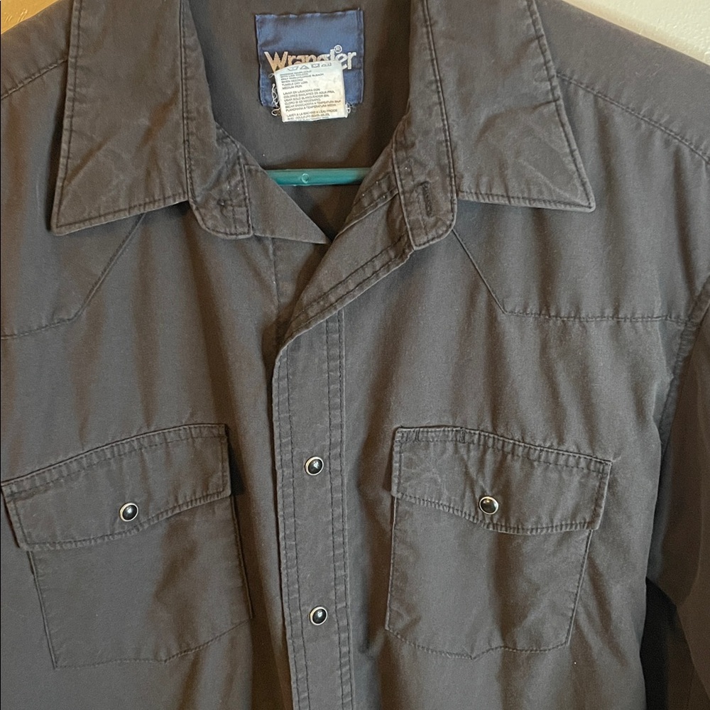 Wrangler snap up long sleeve shirt - Picture 2 of 6